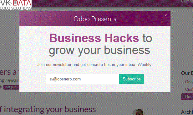 blog Odoo blogindlæg med call-to-action knapper